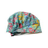 Pastel floral scrub cap