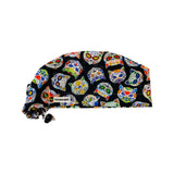 Cat sugar skulls scrub cap