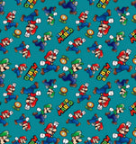 Character. scrub cap (made with licensed Mario fabric)