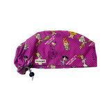 Character scrub cap (made with licensed Flintstones fabric)