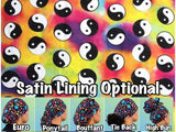 Yin. and Yang tie dye scrub cap