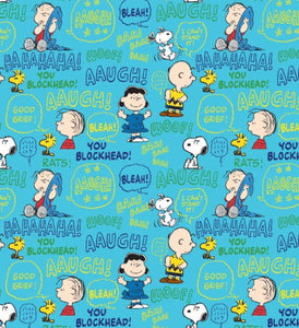 Character scrub cap ( made with licensed Charlie Brown fabric)