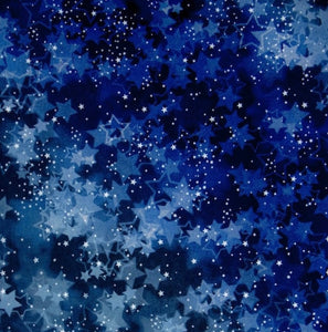 Blue. Starry Night scrub cap