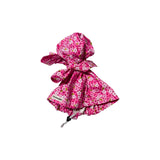 Pink mini floral scrub cap