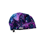 Galaxy purple glitter scrub cap