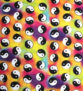 Yin. and Yang tie dye scrub cap