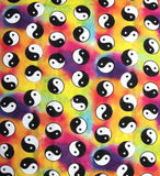Yin. and Yang tie dye scrub cap