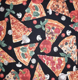 Pizza and toppings scrub cap