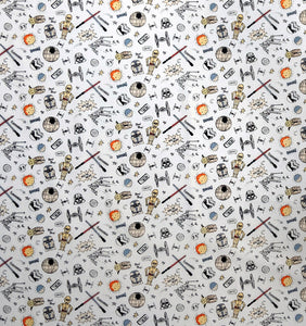 Character. scrub cap (made with licensed Star Wars fabric)