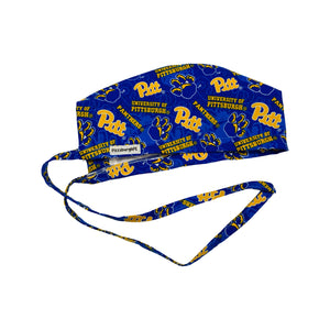 Pitt. scrub cap made with licensed fabric