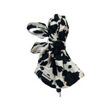 Cow print scrub cap