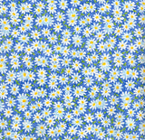 Blue daisy scrub cap