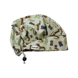 Western wiener dog scrub cap