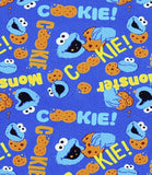 Character. scrub cap ( made with licensed Cookie Monster fabric)