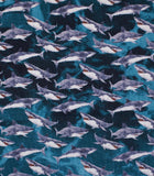 Sharks in water scrub cap