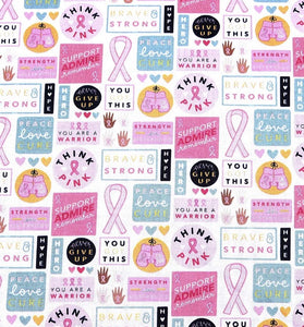 Breast. cancer awareness scrub cap