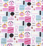 Breast cancer awareness scrub cap