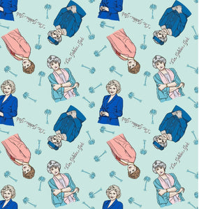 Character scrub cap (made with licensed Golden Girls fabric)