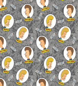 Character scrub cap (made with licensed Beavis and butt-head fabric)