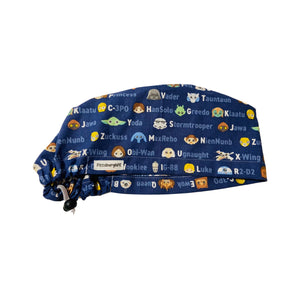 Character scrub cap (made with licensed Star Wars fabric)