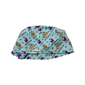 Character scrub cap (made with licensed Flintstones fabric)