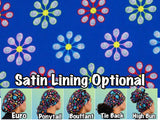 Tennis. racket flowers scrub cap
