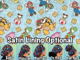 Character. scrub cap (made with licensed Mario fabric)