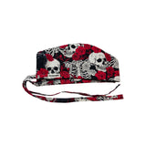 Skulls and Roses scrub cap