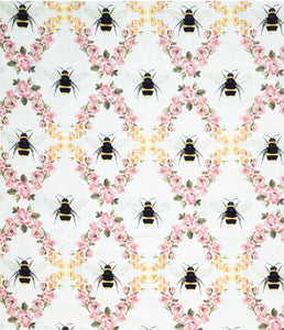 Bees and flowers scrub cap