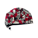 Skulls and Roses scrub cap